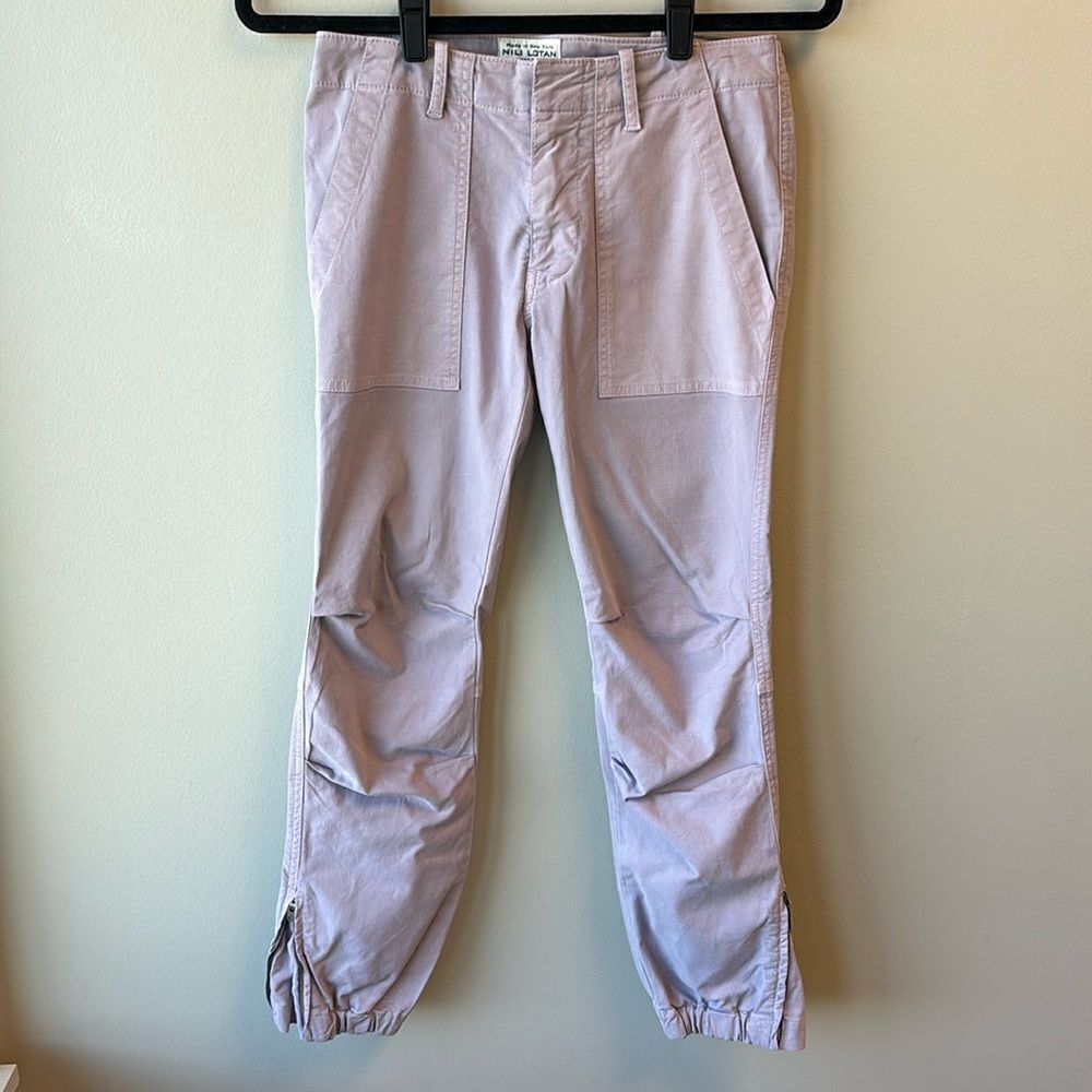 Nili Lotan pants lilac purple 00 cropped military pant
